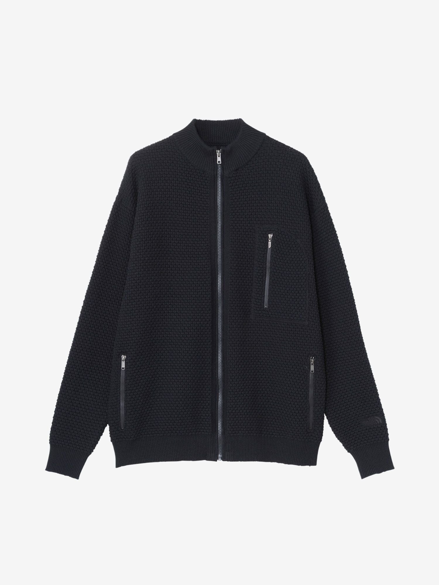 Rock Surface Wool Drivers Knit (Unisex) - Black