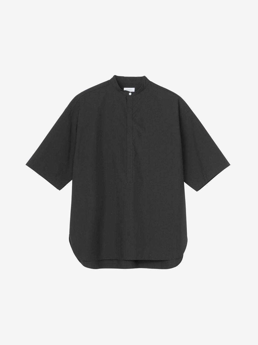 Half Sleeve Broad Band Color Shirt (Unisex) - Black