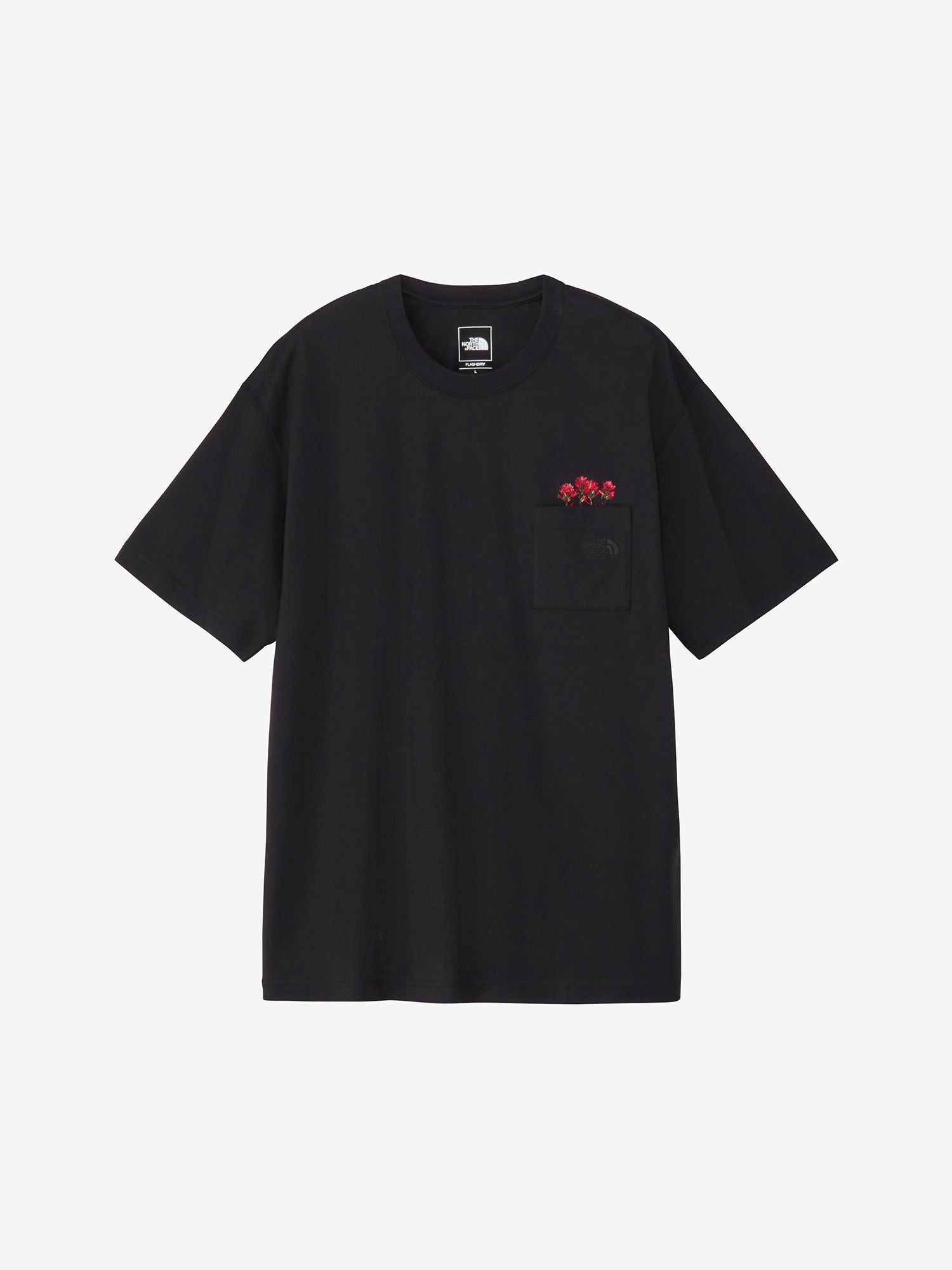 Short Sleeve Flash Dry Flower Logo Tee (Unisex) - Black