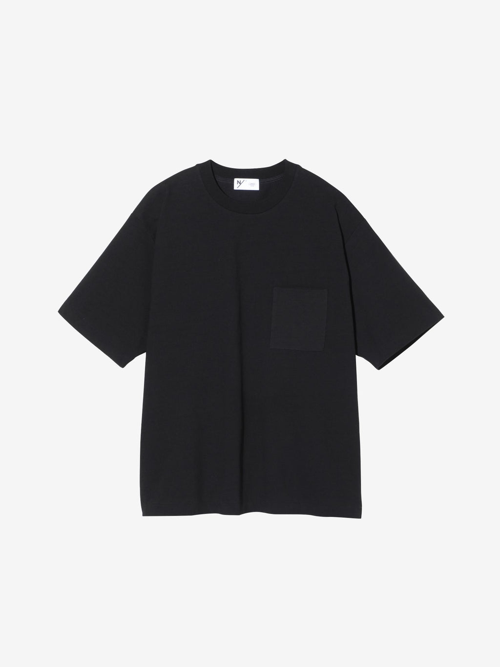 Medium Dry Jersey Big Tee with Pocket (Unisex) - Black