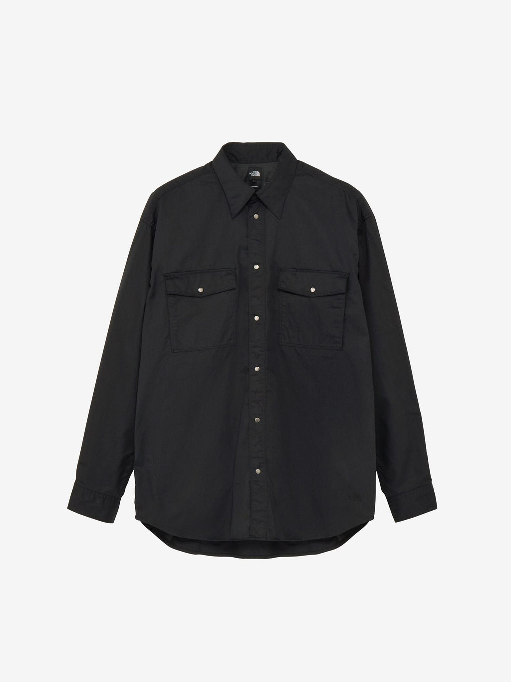 Long Sleeve Box Steady Chino Shirt (Unisex) - Black