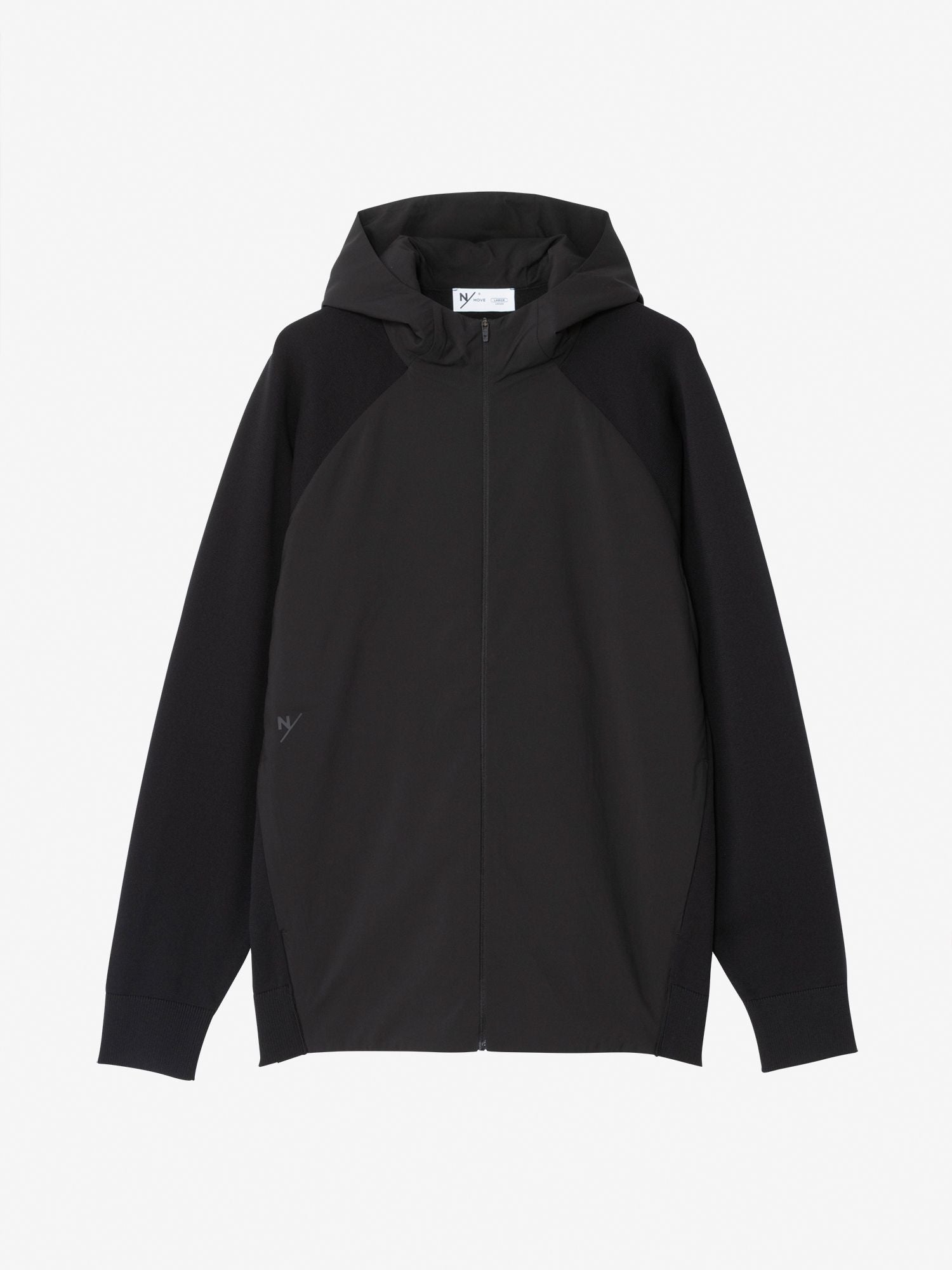 Wif / Knitting Hybrid Padded Jacket (Unisex) - Black