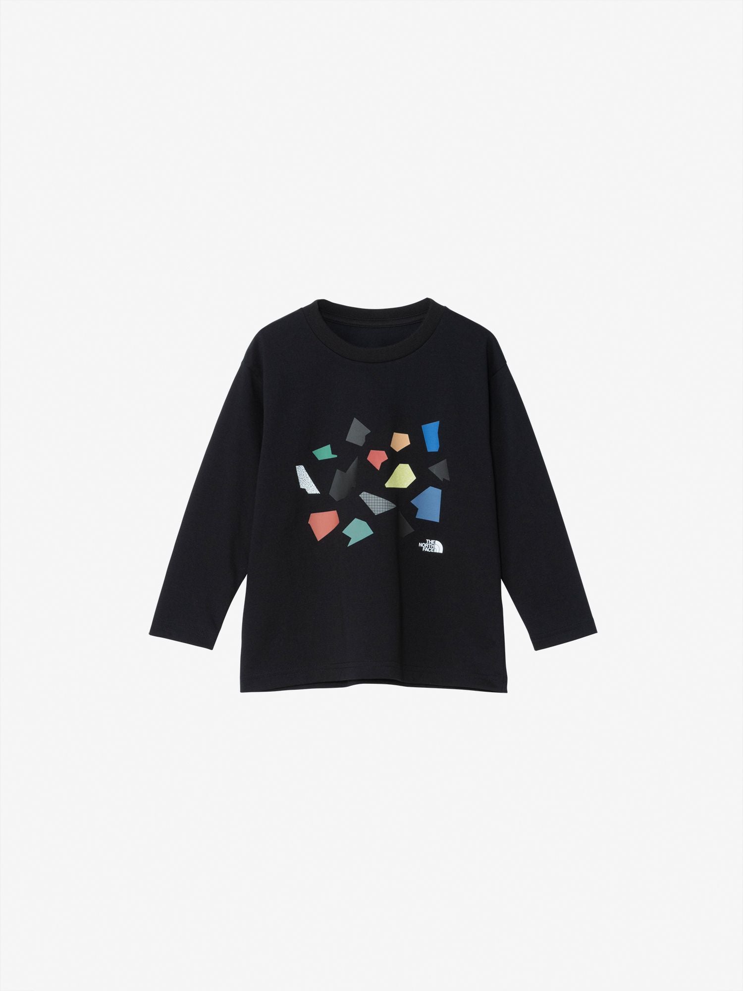Toddler Long Sleeve Cut and Paste Tee (Kids) - Black