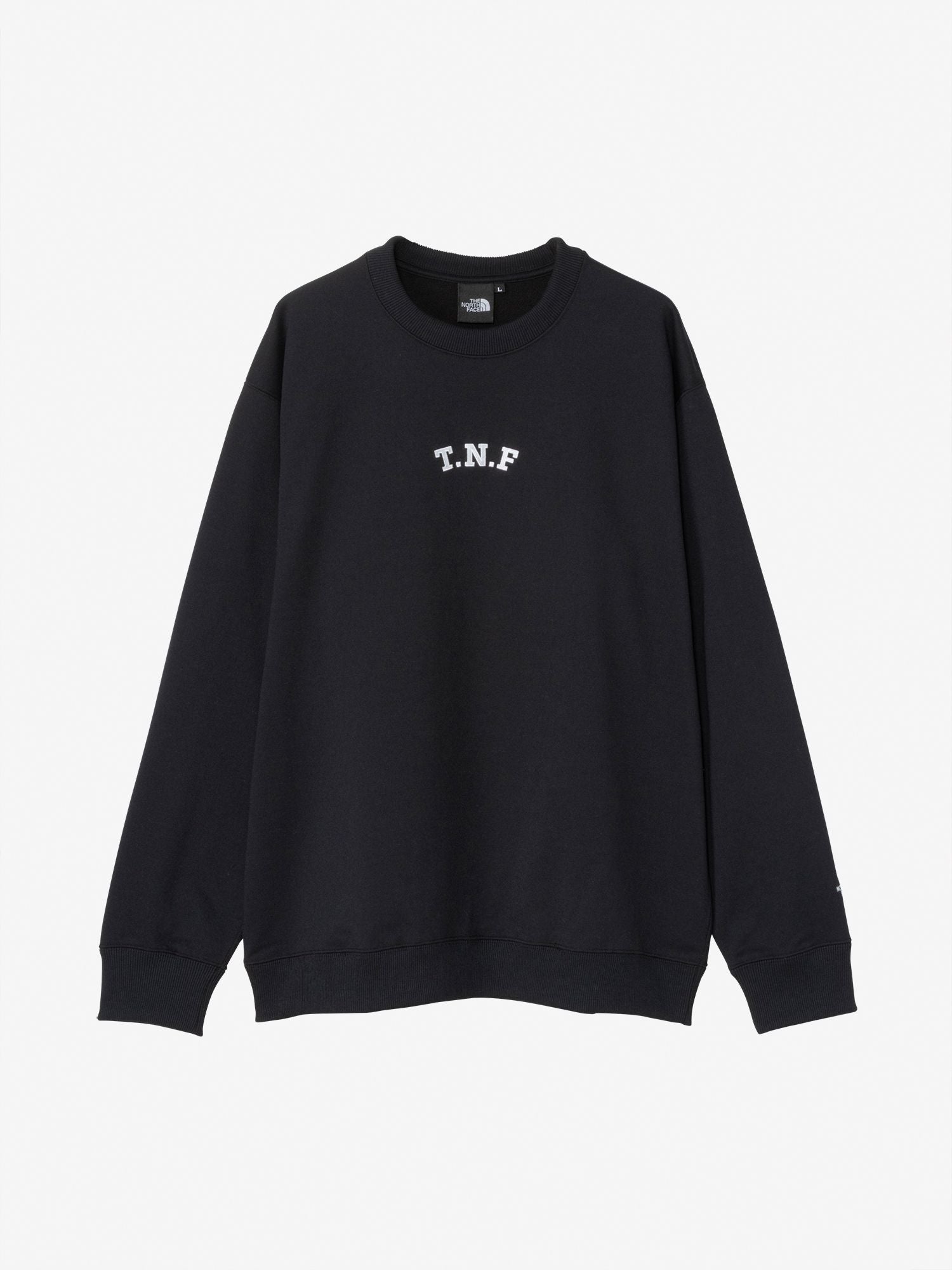 TNF Logo Heather Sweat Crew (Unisex) - Black