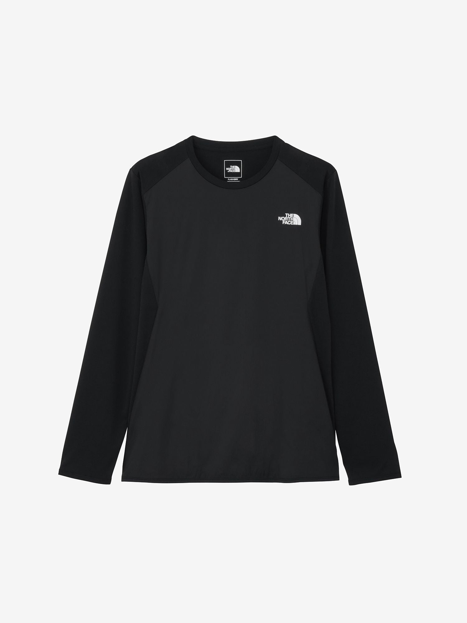 Long Sleeve Hybrid GTD Melange Crew (Men) - Black