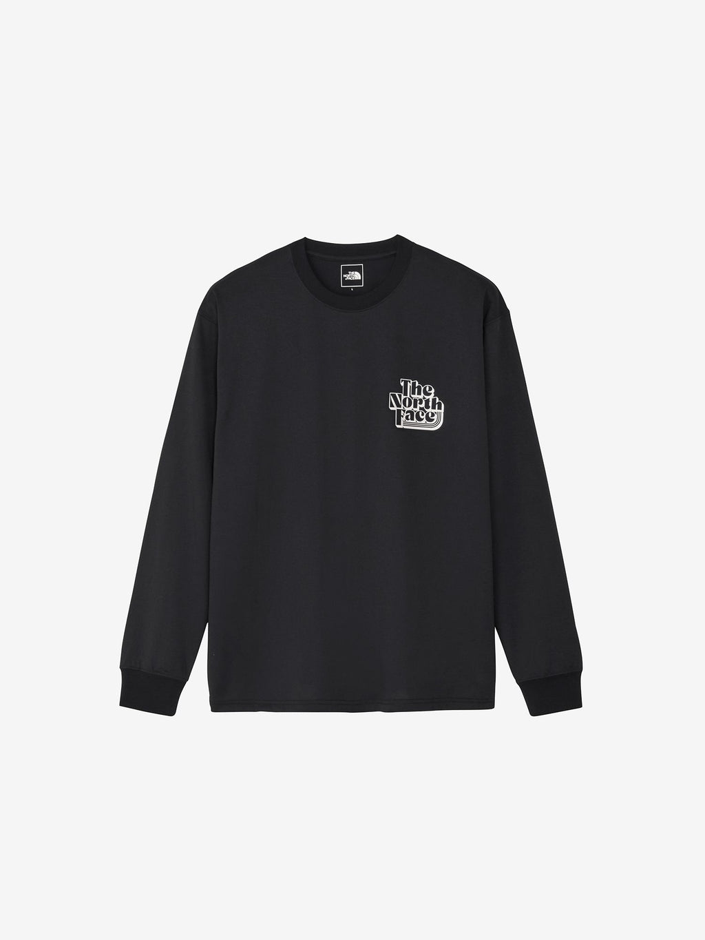 Long Sleeve Free Lang Graphic Crew (Unisex) - Black