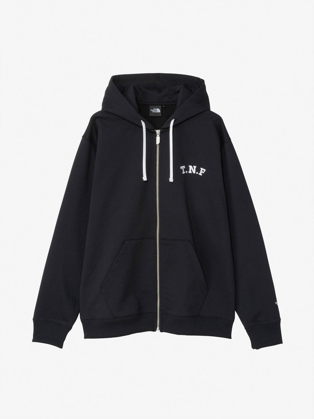 TNF Logo Heather Sweat Full Zip Hoodie (Unisex) - Black