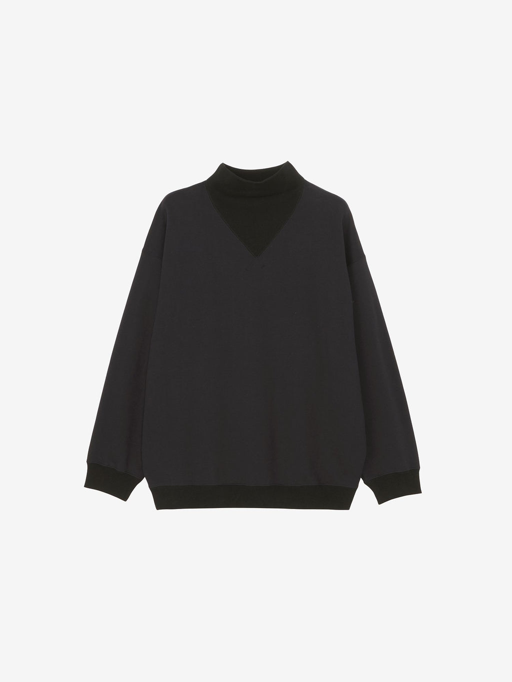 Baritone / Heavy Warm Sweat Mock Neck (Unisex) - Black