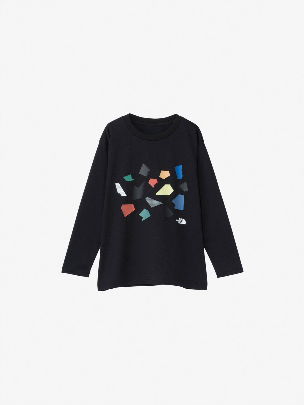 Long Sleeve Cut and Paste Tee (Kids) - Black