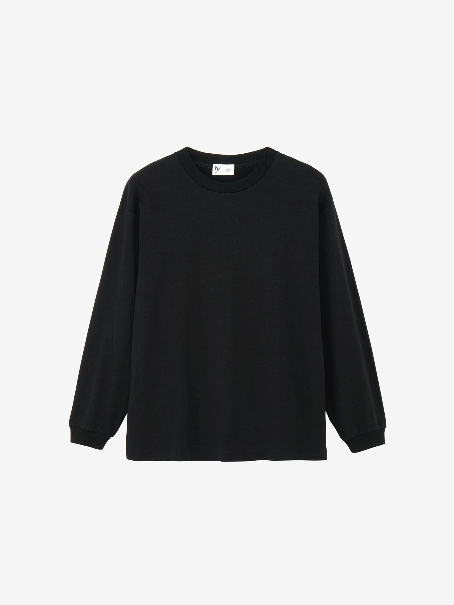 Medium Dry Jersey Long Sleeve Crew (Unisex) - Black
