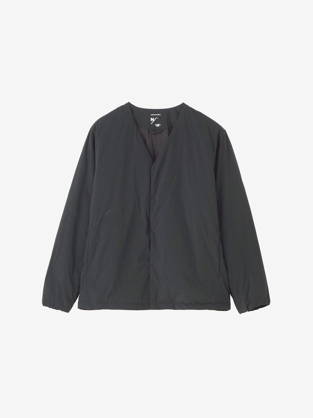 Ice Village / Padded No Collar Jacket (Unisex) - Black