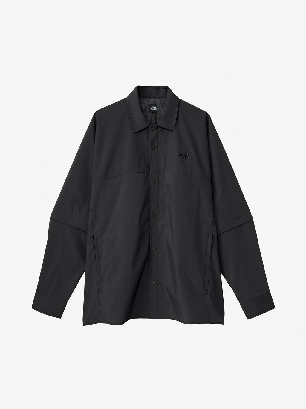 Long Sleeve Zip Off Field Shirt (Unisex) - Black