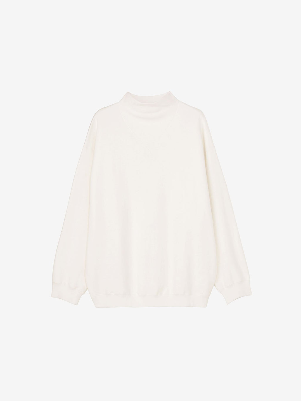 Baritone / Heavy Warm Sweat Mock Neck (Unisex) - White