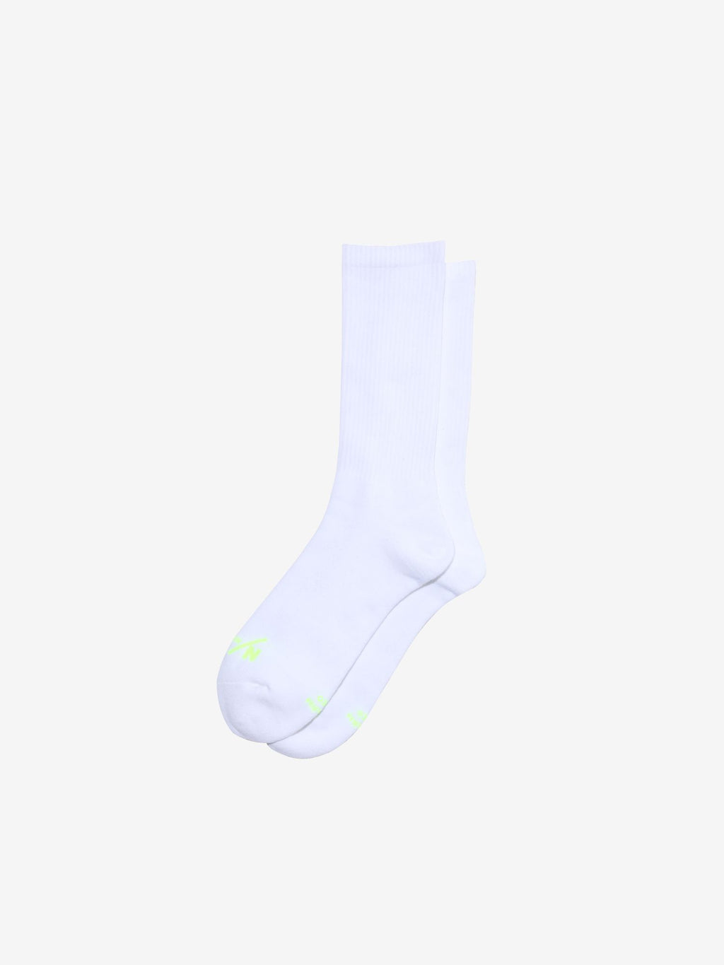 MXP Basic Mid Regular Rib Socks (Unisex) - White
