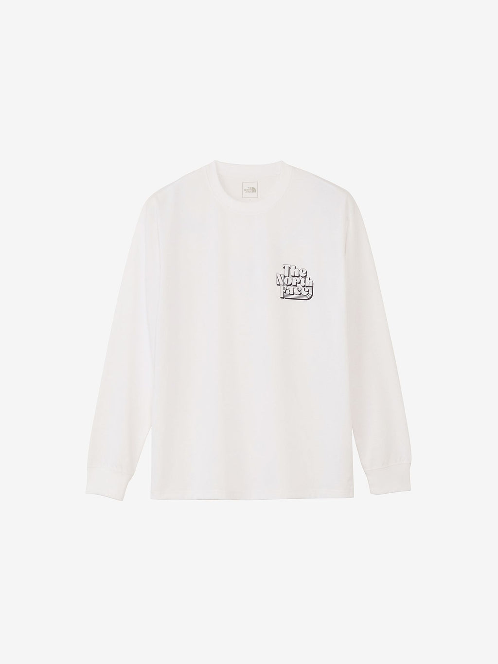 Long Sleeve Free Lang Graphic Crew (Unisex) - White