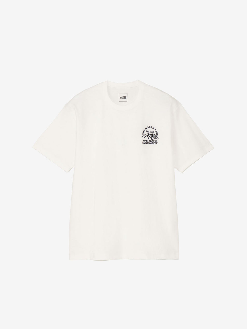 Short Sleeve Fine Alpine Mountain Tee (Unisex) - White