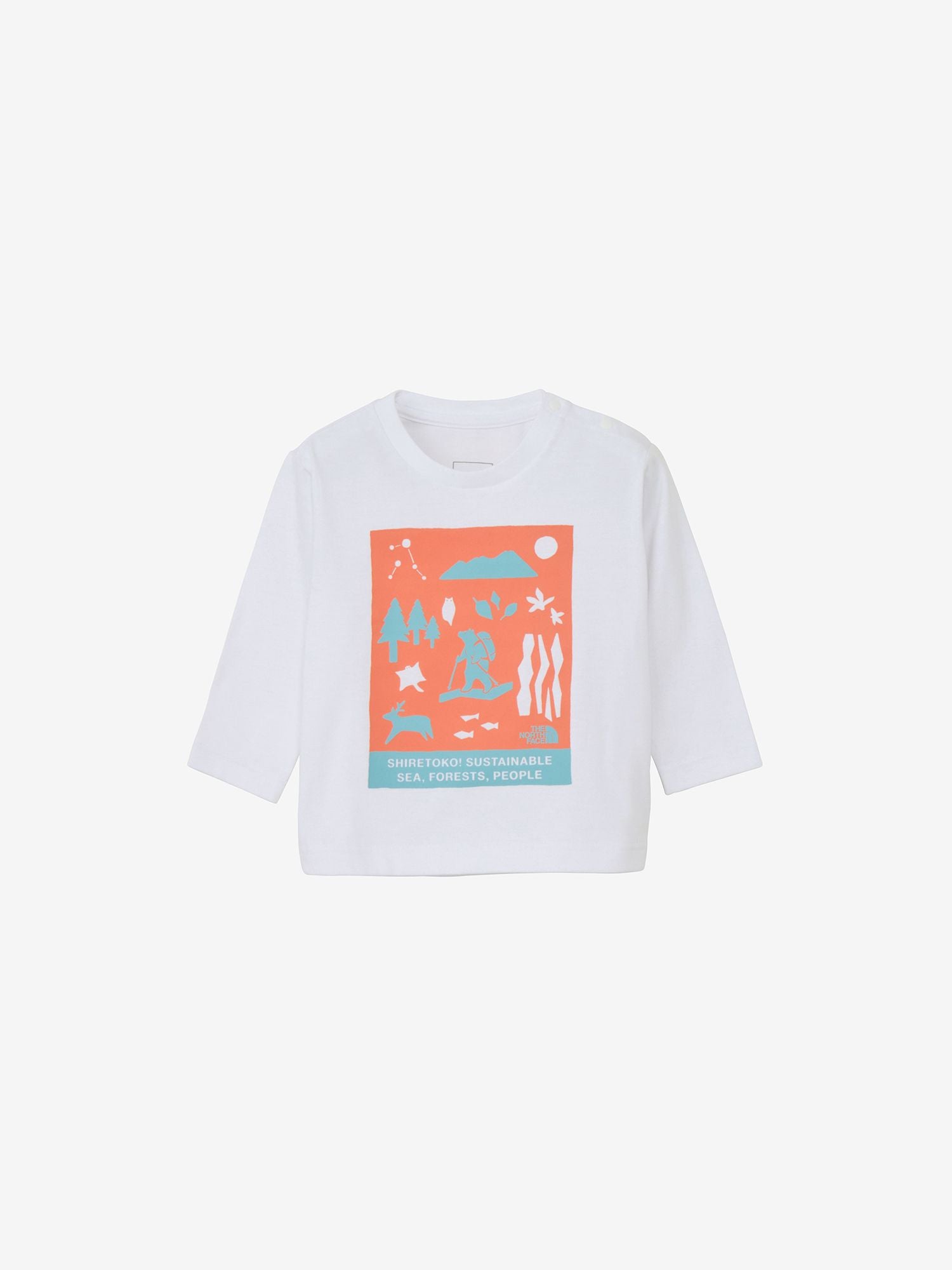 Long Sleeve Shiretoko Toko Tee (Baby) - White
