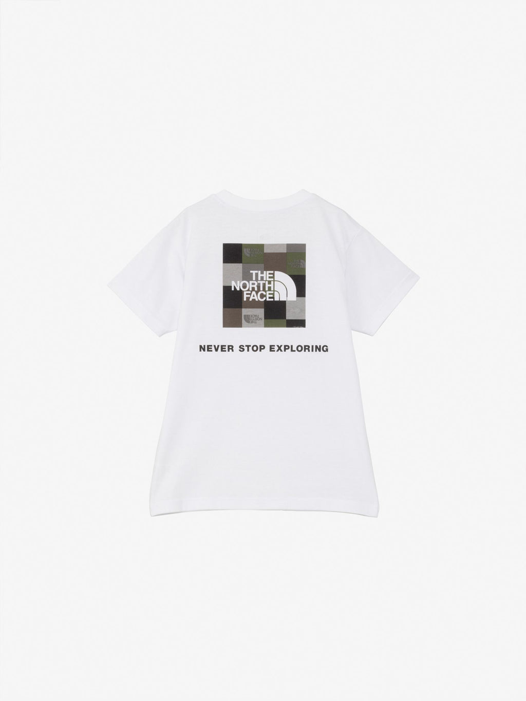 Short Sleeve Block Logo Tee (Kids) - White