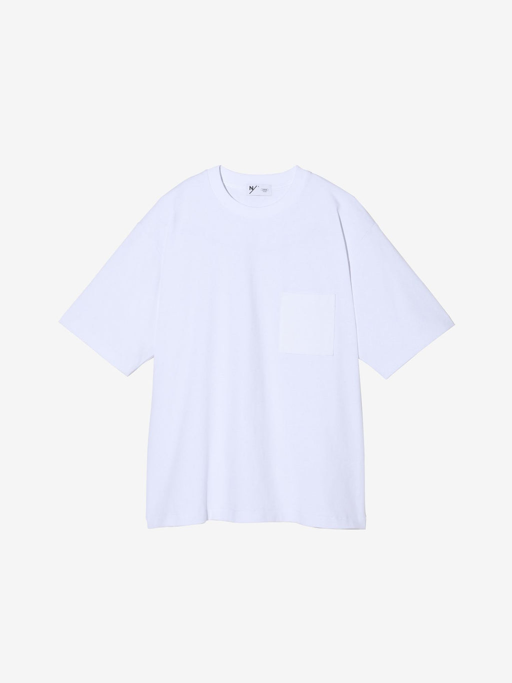 Medium Dry Jersey Big Tee with Pocket (Unisex) - White
