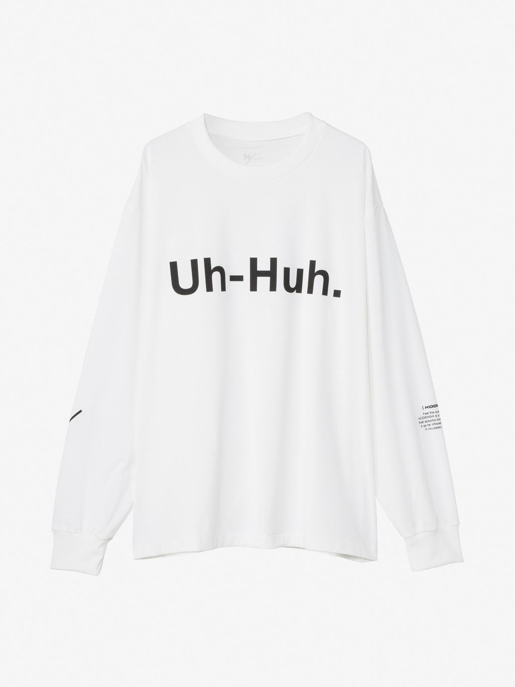 Graphic Long Sleeve Crew (Unisex) - White