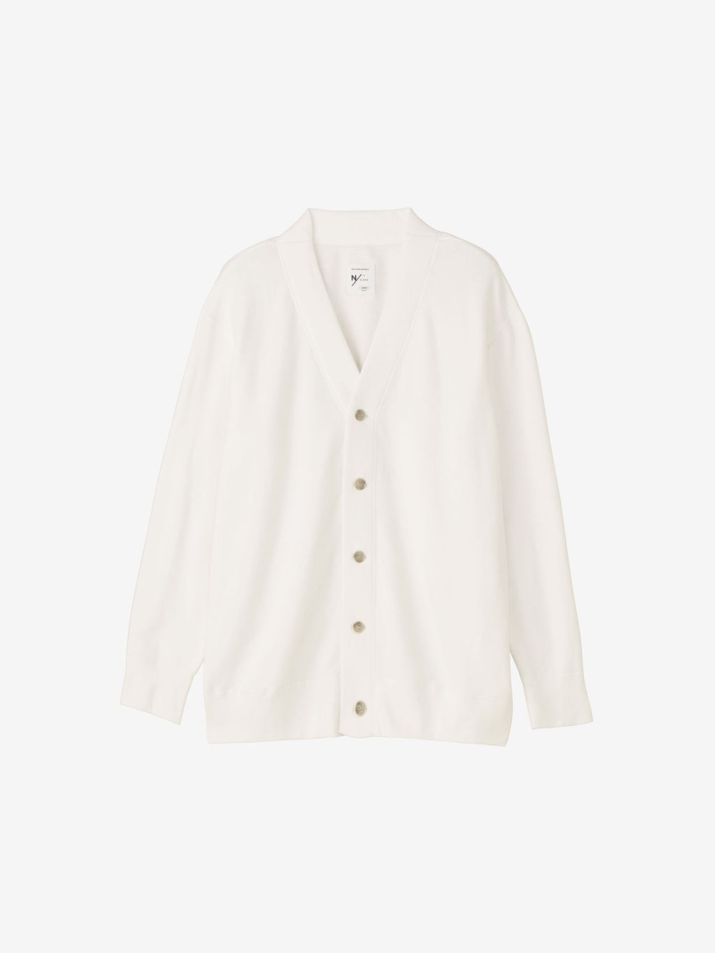 Tove/Sweat Cardigan (Unisex) - White