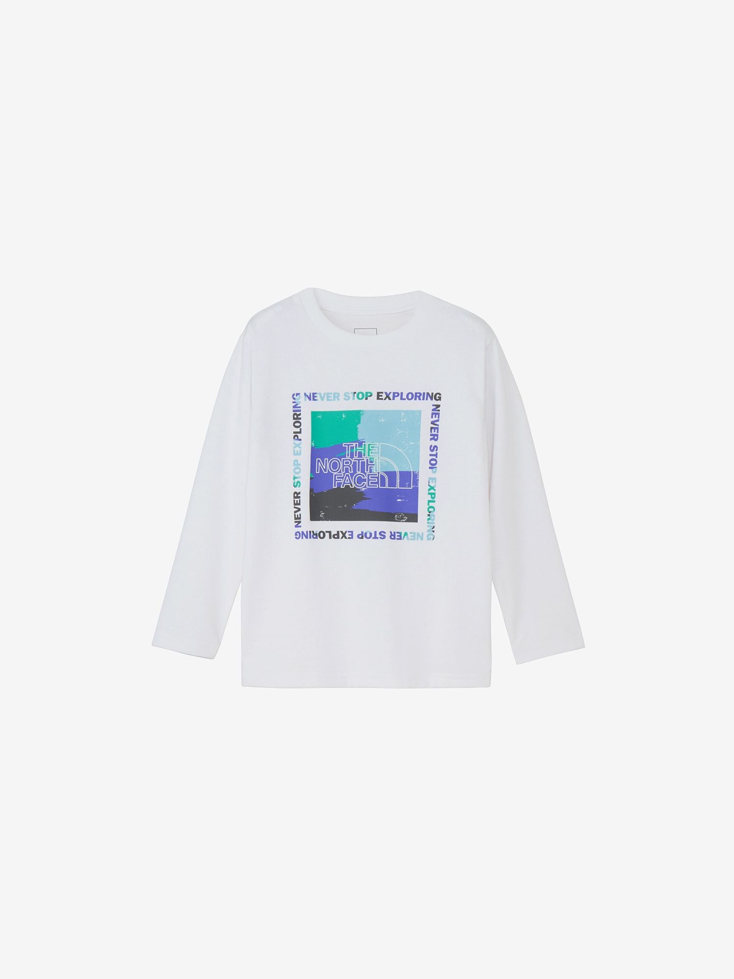 Long Sleeve ES Get Moteted Graphic Tee (Kids) - White