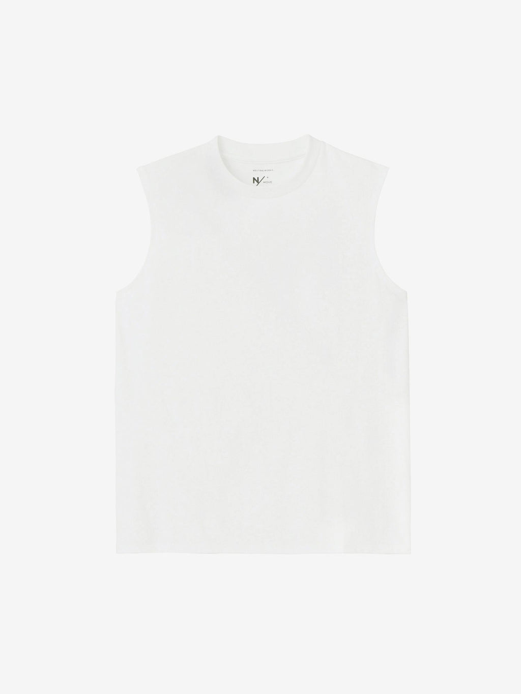 Hae Sleeveless Crew (Unisex) - White