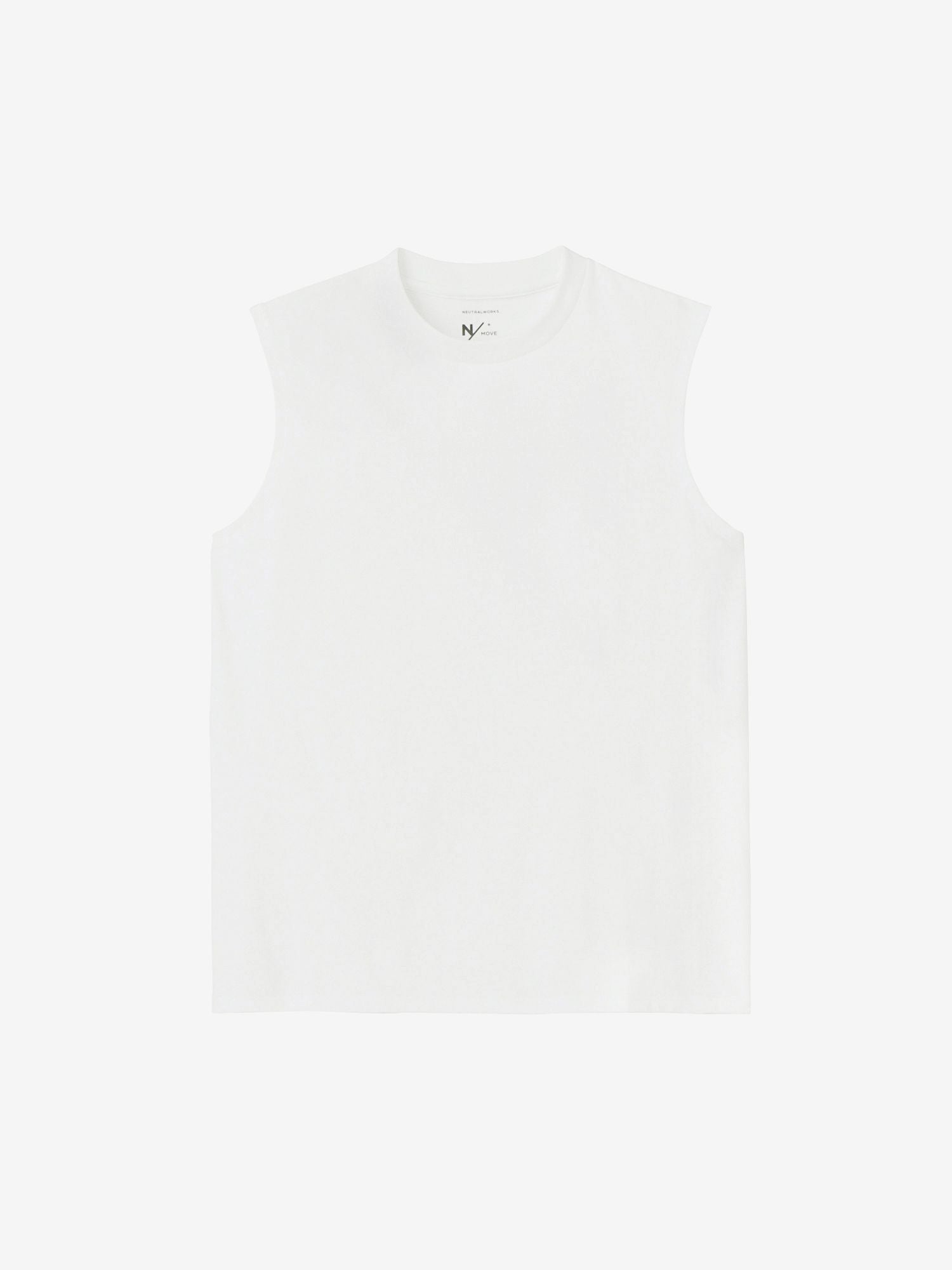 Hae Sleeveless Crew (Unisex) - White