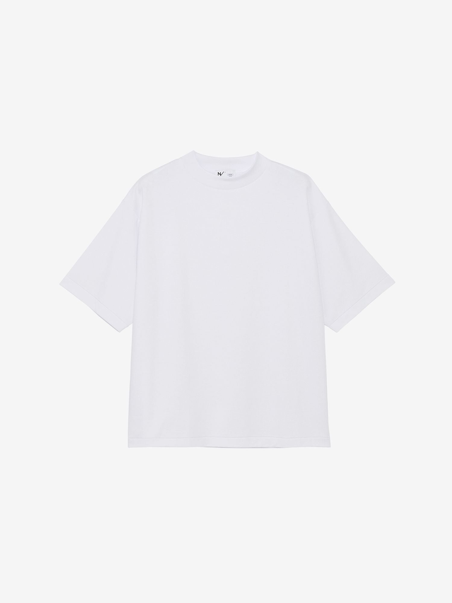 Smooth Comfort Half Sleeve Mock Neck (Unisex) - White
