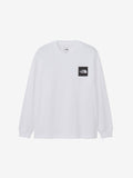 Long Sleeve Square Logo Tee (Unisex) - White