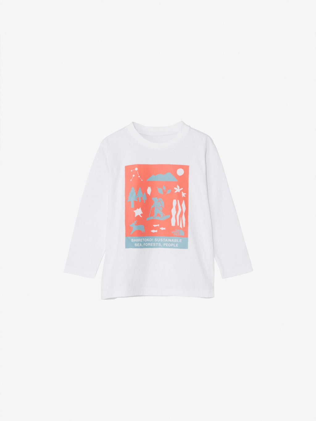 Toddler Long Sleeve Shiretoko Tee (Kids) - White