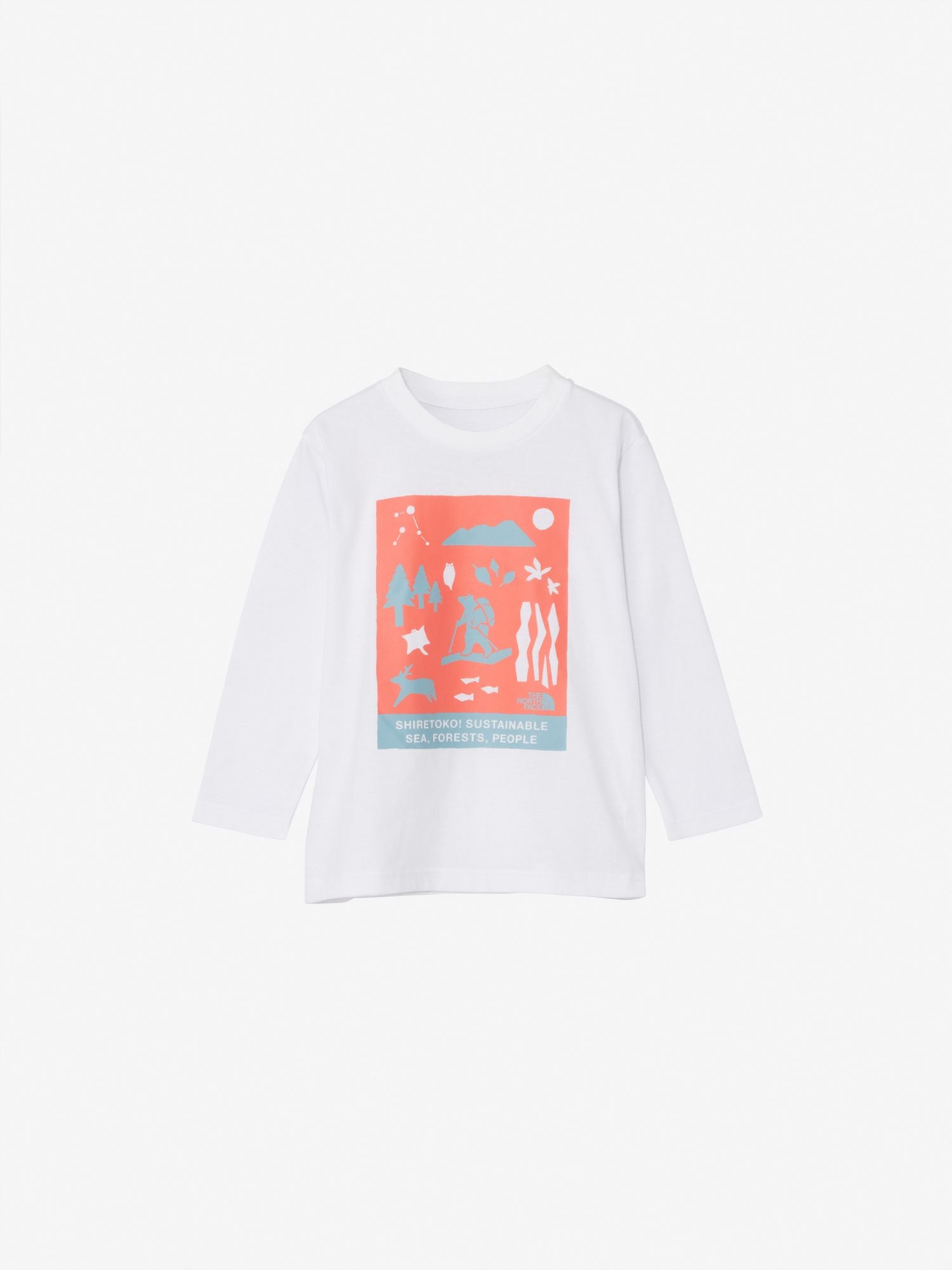 Toddler Long Sleeve Shiretoko Tee (Kids) - White