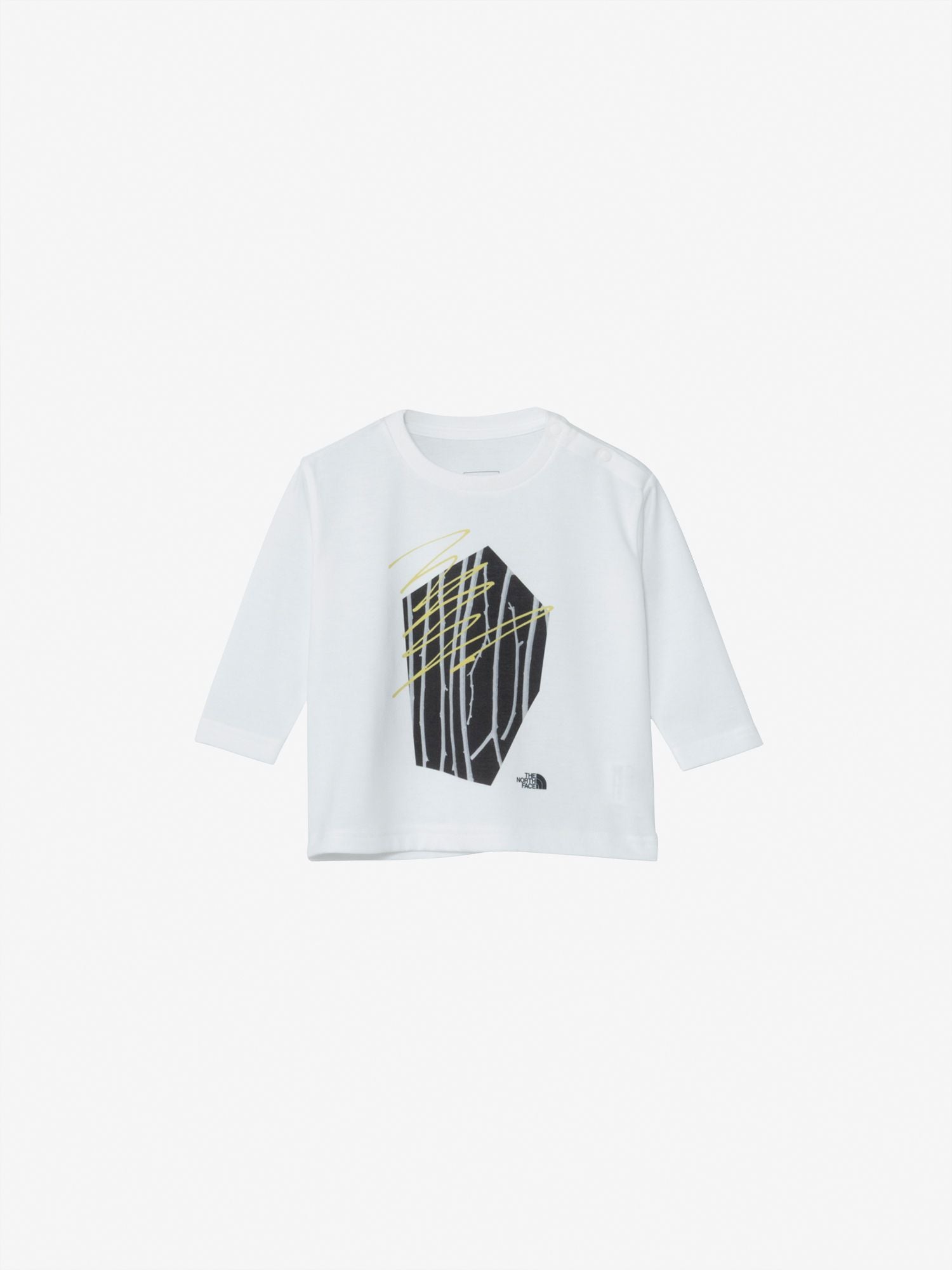 Long Sleeve Cut and Paste Tee (Baby) - White