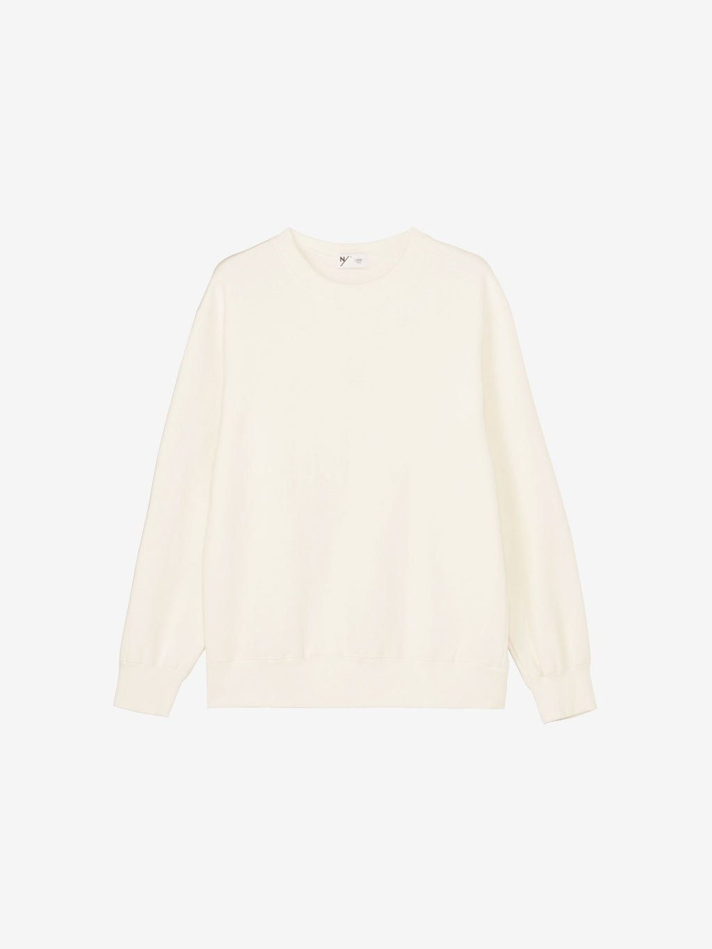 Baritone / Heavy Warm Sweat Long Sleeve Crew (Unisex) - White