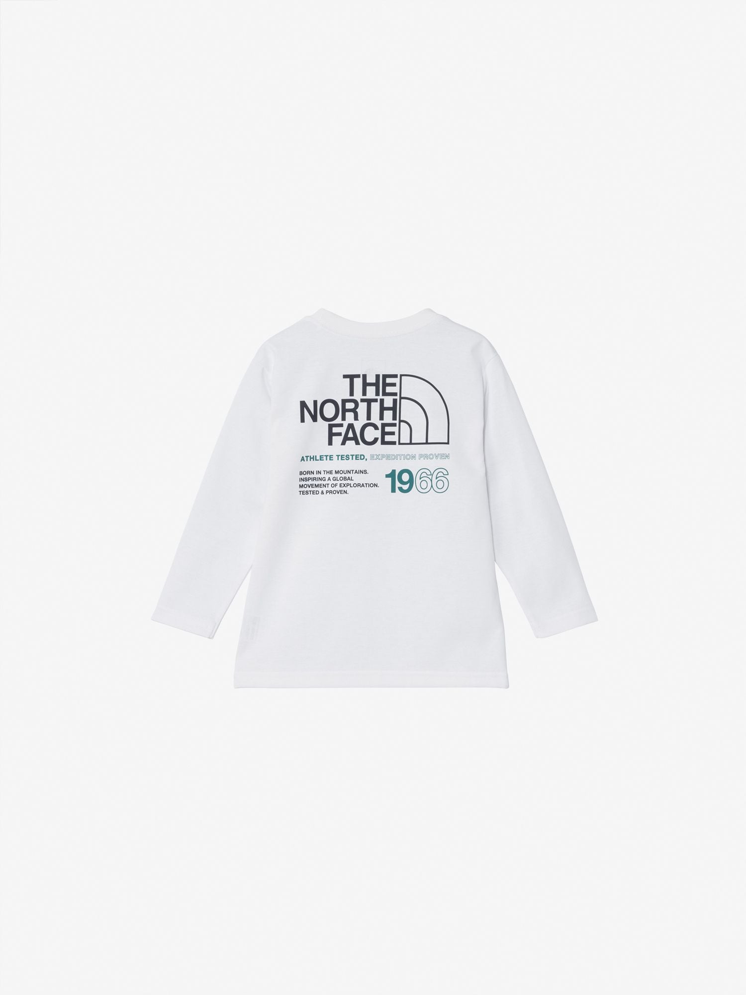 Toddler Long Sleeve 66 Logo Tee (Kids) - White