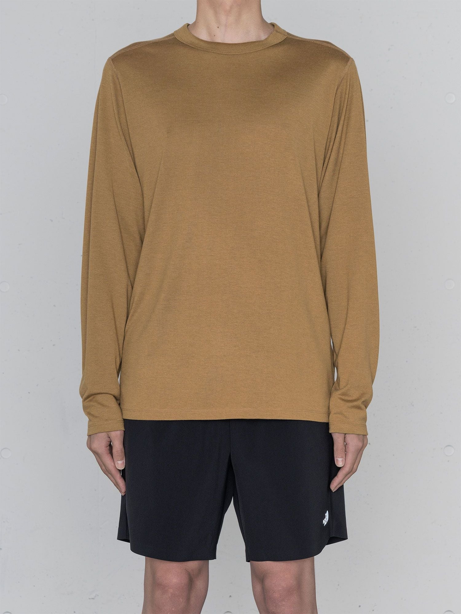 HYKE Long Sleeve Merino Trail Crew (Men's) - Utility Brown