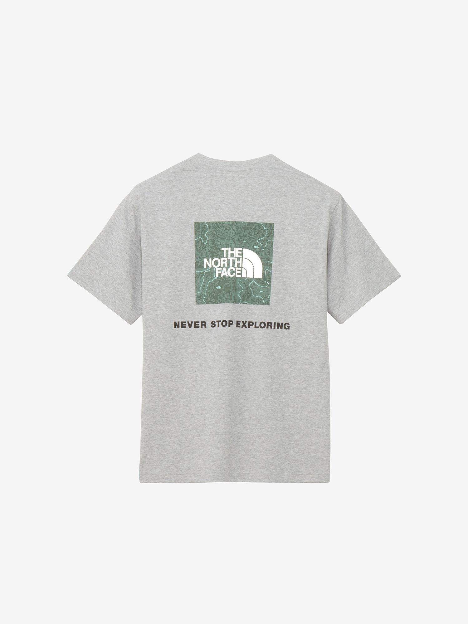 Short Sleeve Back Square Traverse Logo Tee (Men's) - Mix Gray