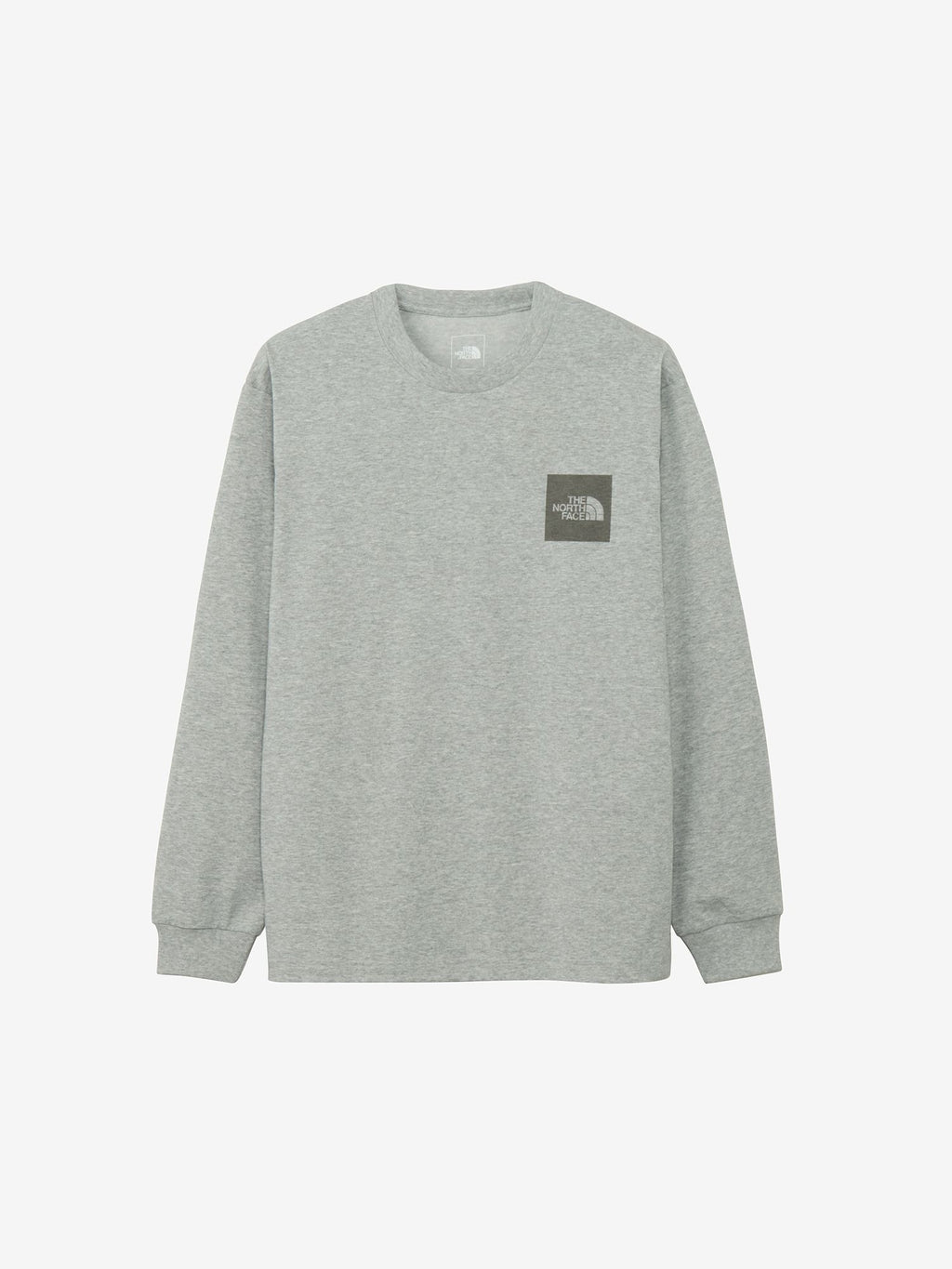 Long Sleeve Square Logo Tee (Unisex) - Mix Gray