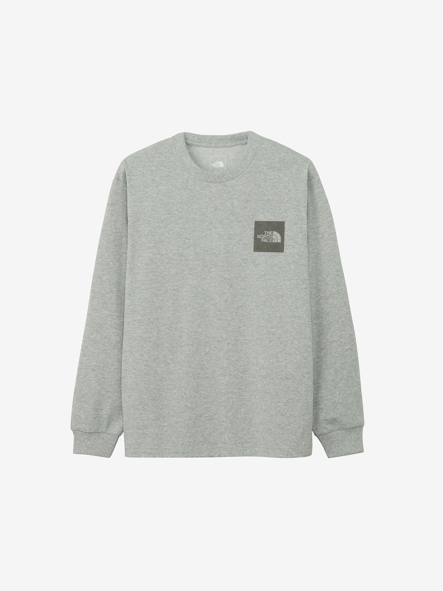 Long Sleeve Square Logo Tee (Unisex) - Mix Gray