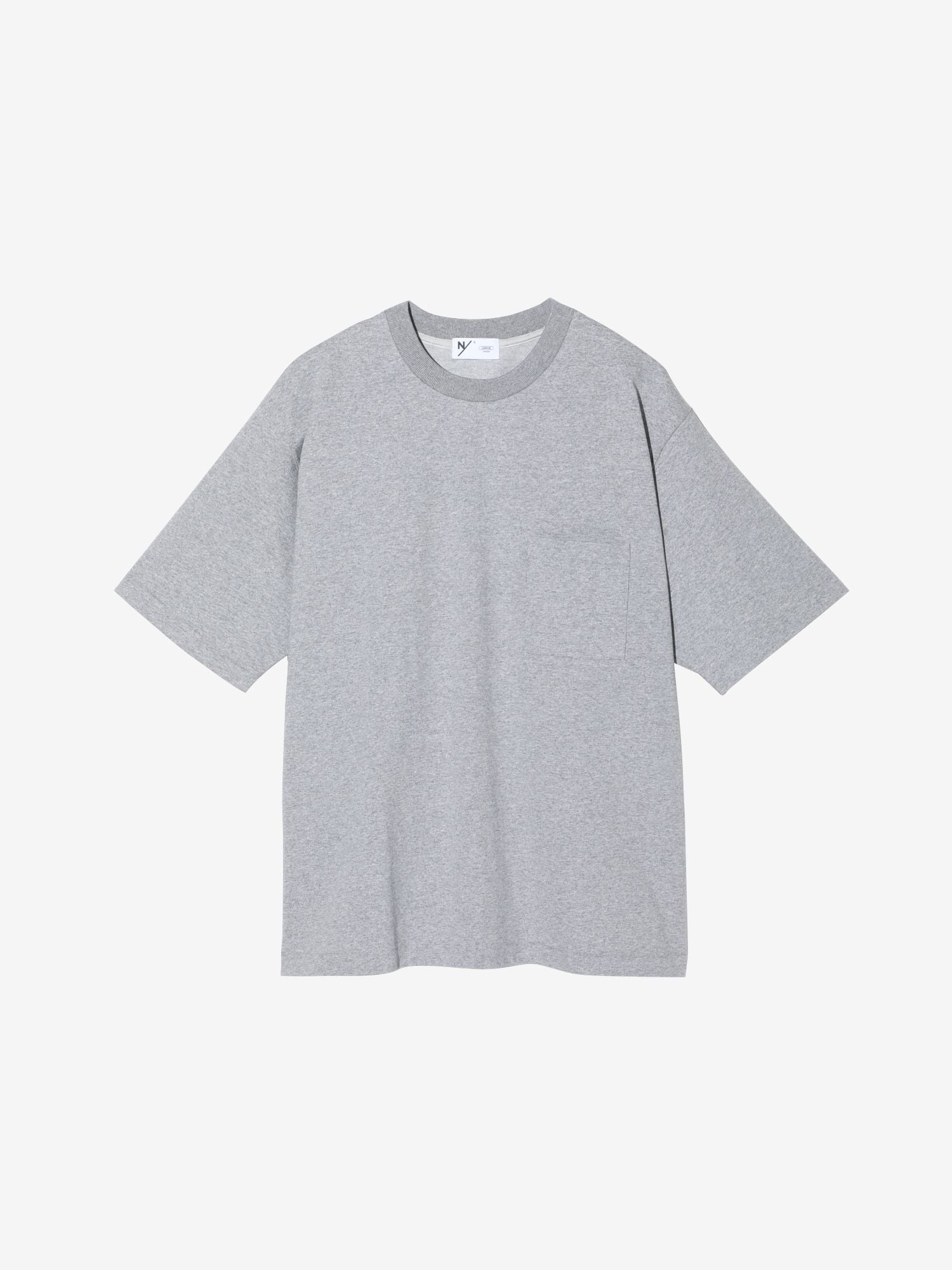 Medium Dry Jersey Big Tee with Pocket (Unisex) - Mix Gray