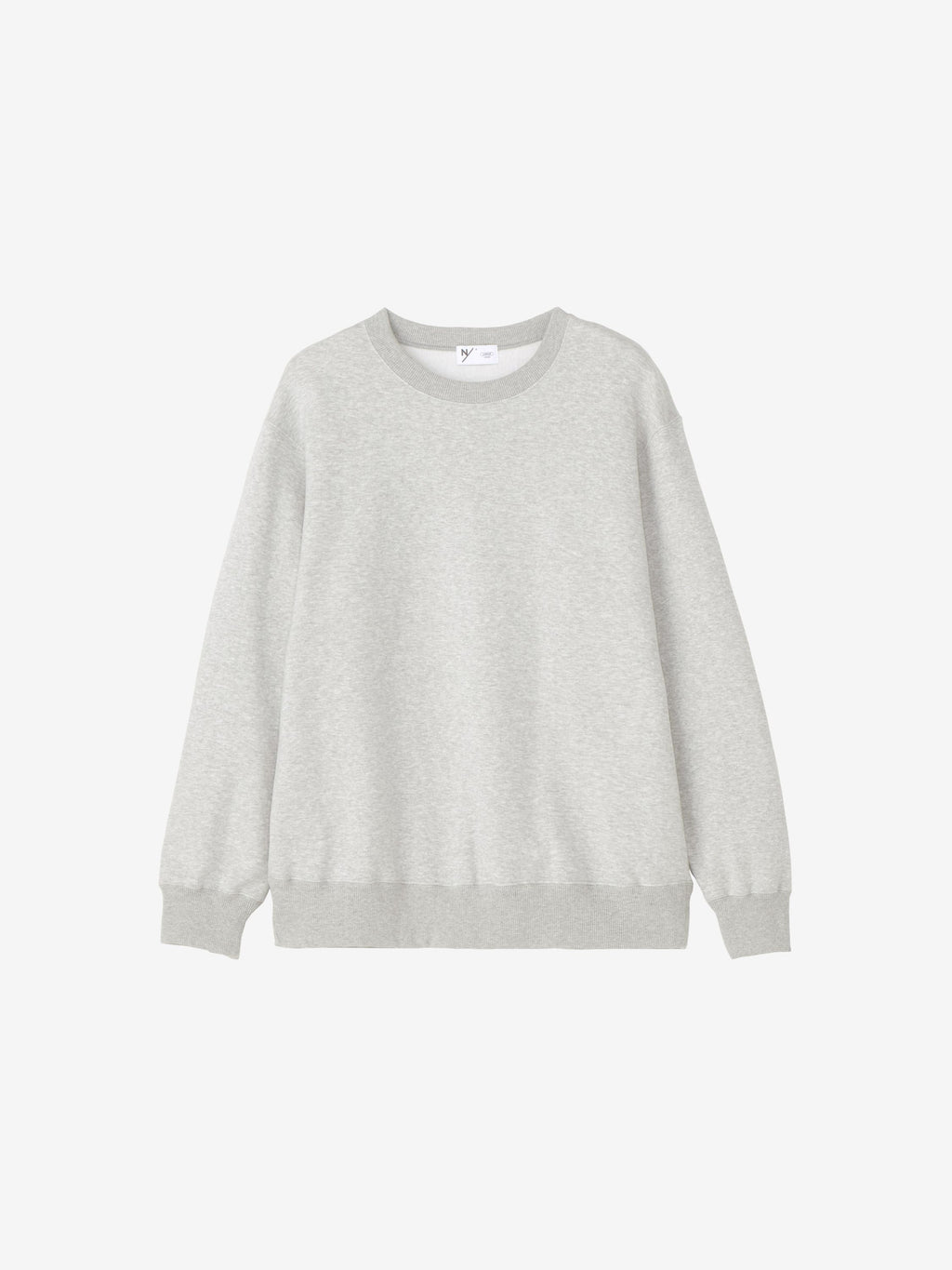 Baritone / Heavy Warm Sweat Long Sleeve Crew (Unisex) - Mix Gray