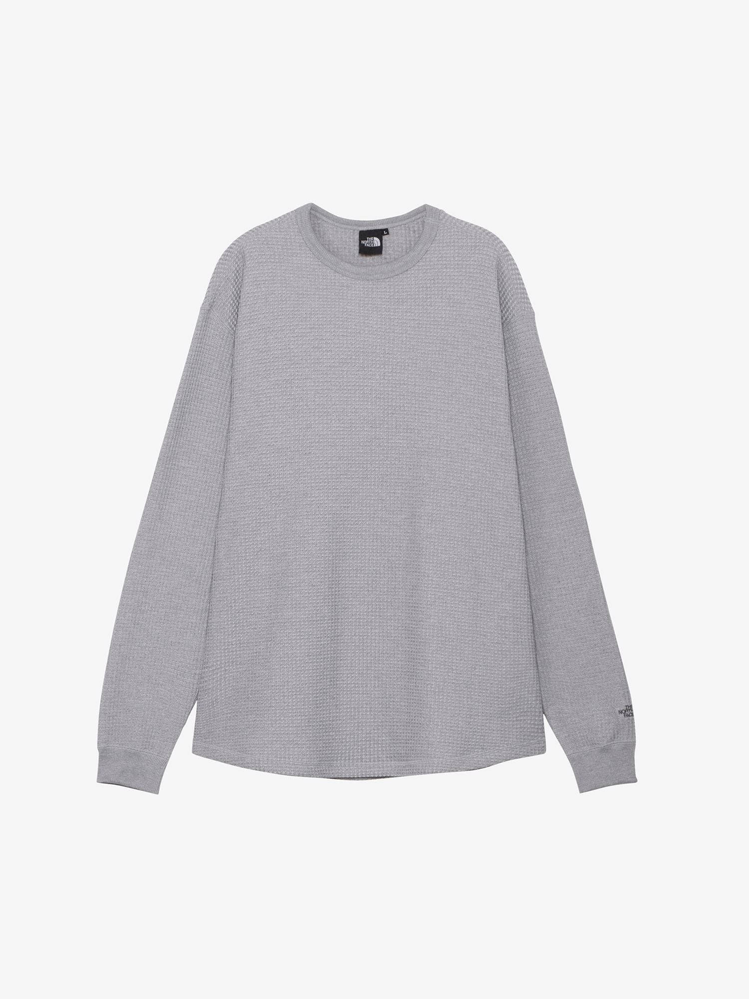 Long Sleeve Warm Waffle Crew (Unisex) - Mix Gray