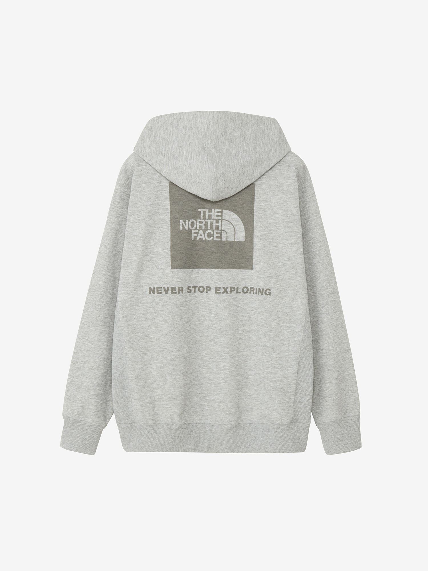 Back Square Logo Hoodie (Unisex) - Mix Gray