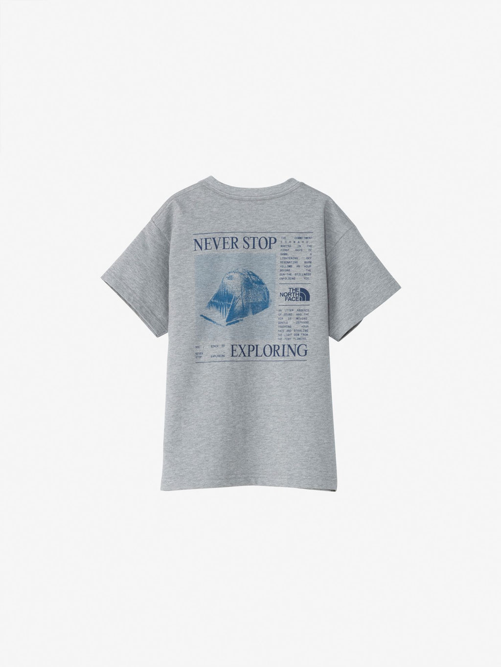 Short Sleeve Blades of Down Tee (Kids) - Mix Gray