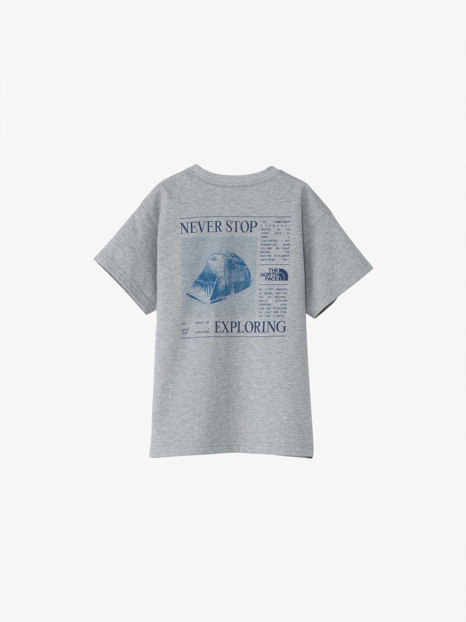 Short Sleeve Blades of Down Tee (Kids) - Mix Gray