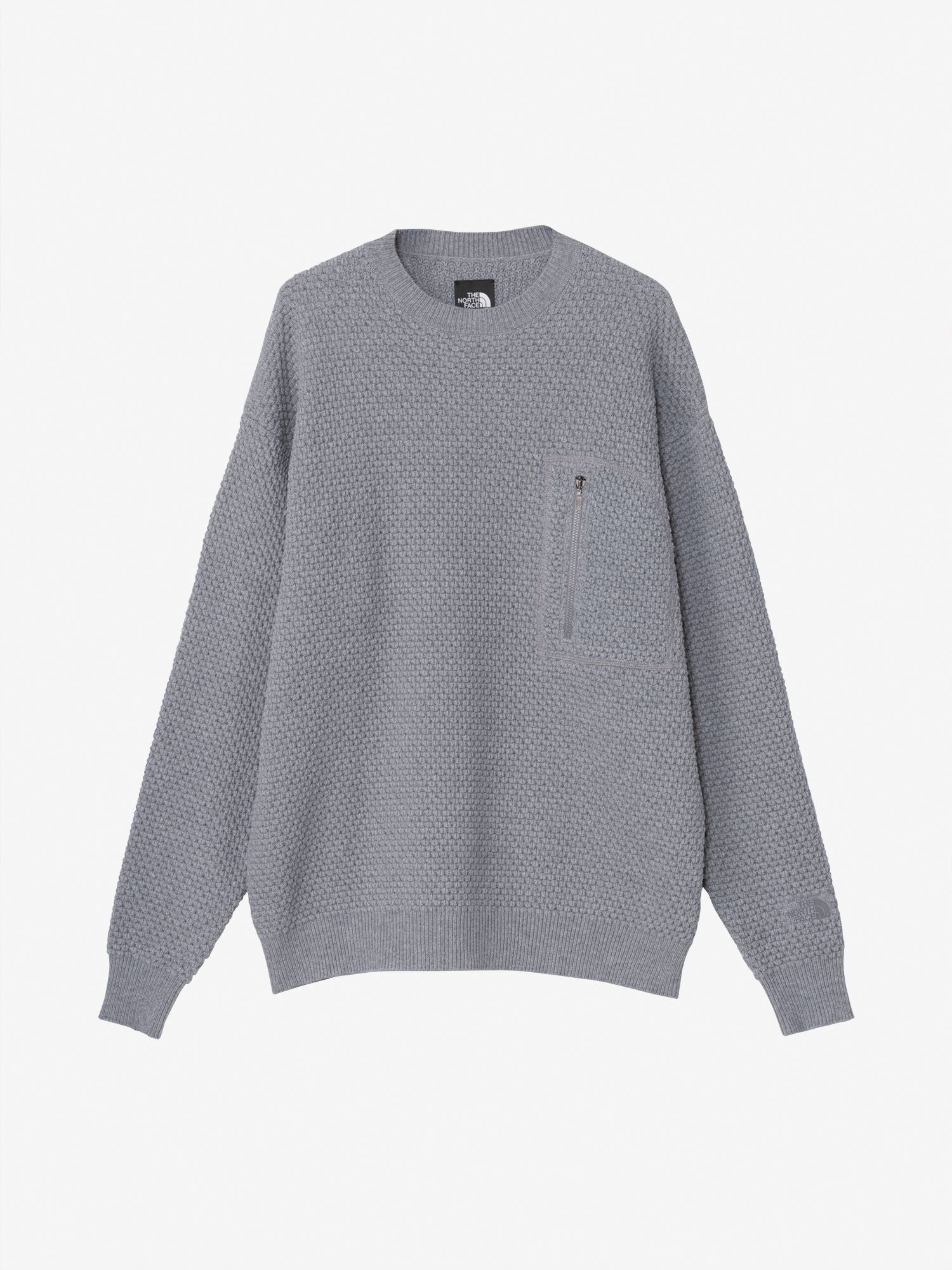 Rock Surface Wool Sweater (Unisex) - Mix Charcoal