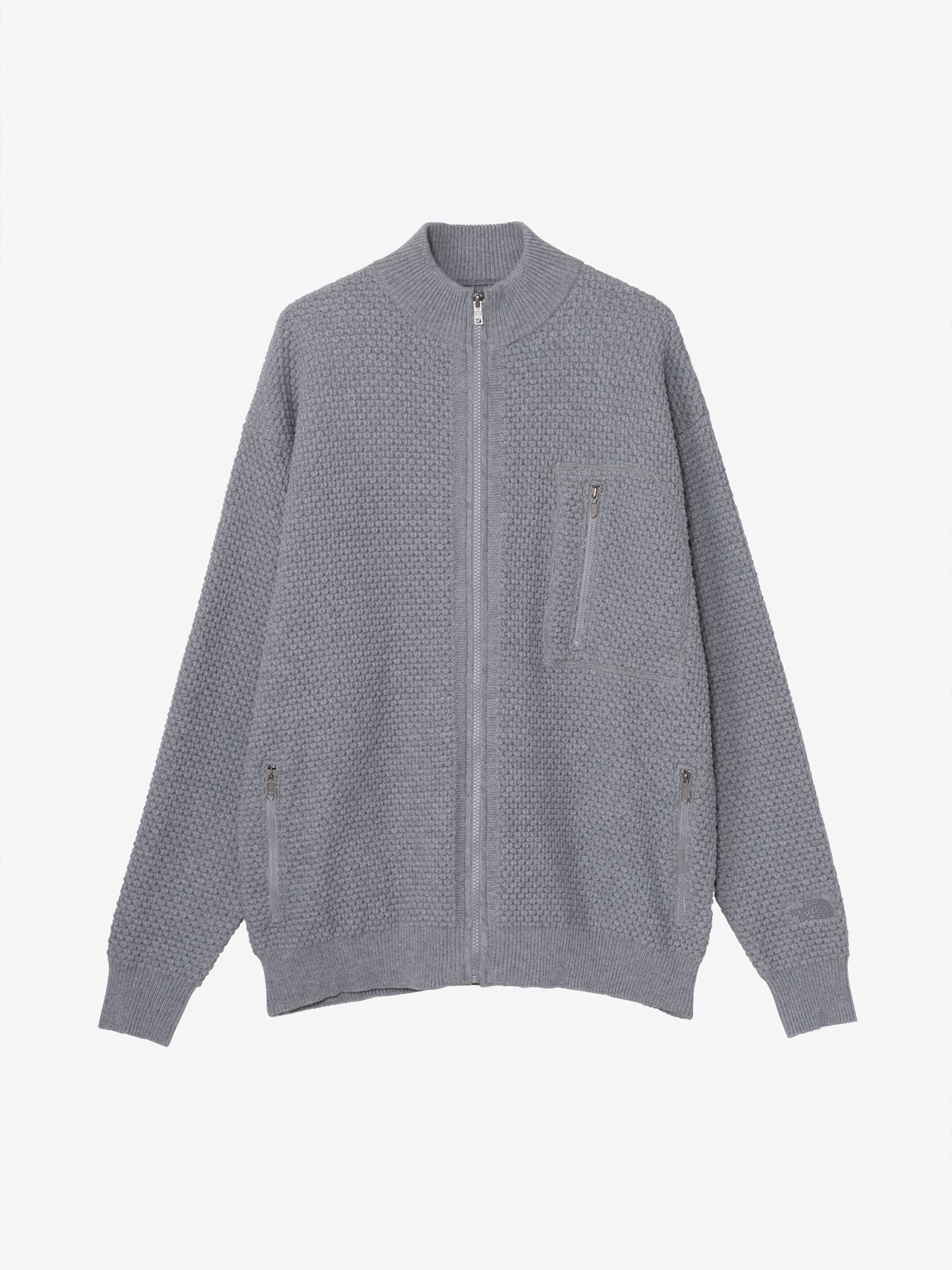 Rock Surface Wool Drivers Knit (Unisex) - Mix Charcoal