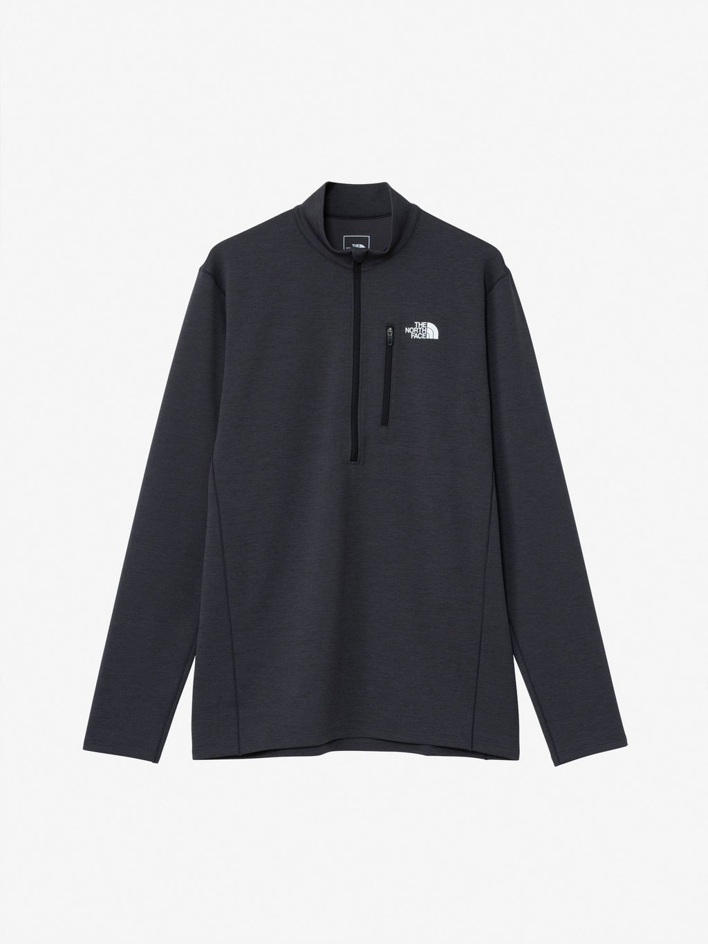 Long Sleeve QD Mid Zip Up (Men's) - Mix Charcoal