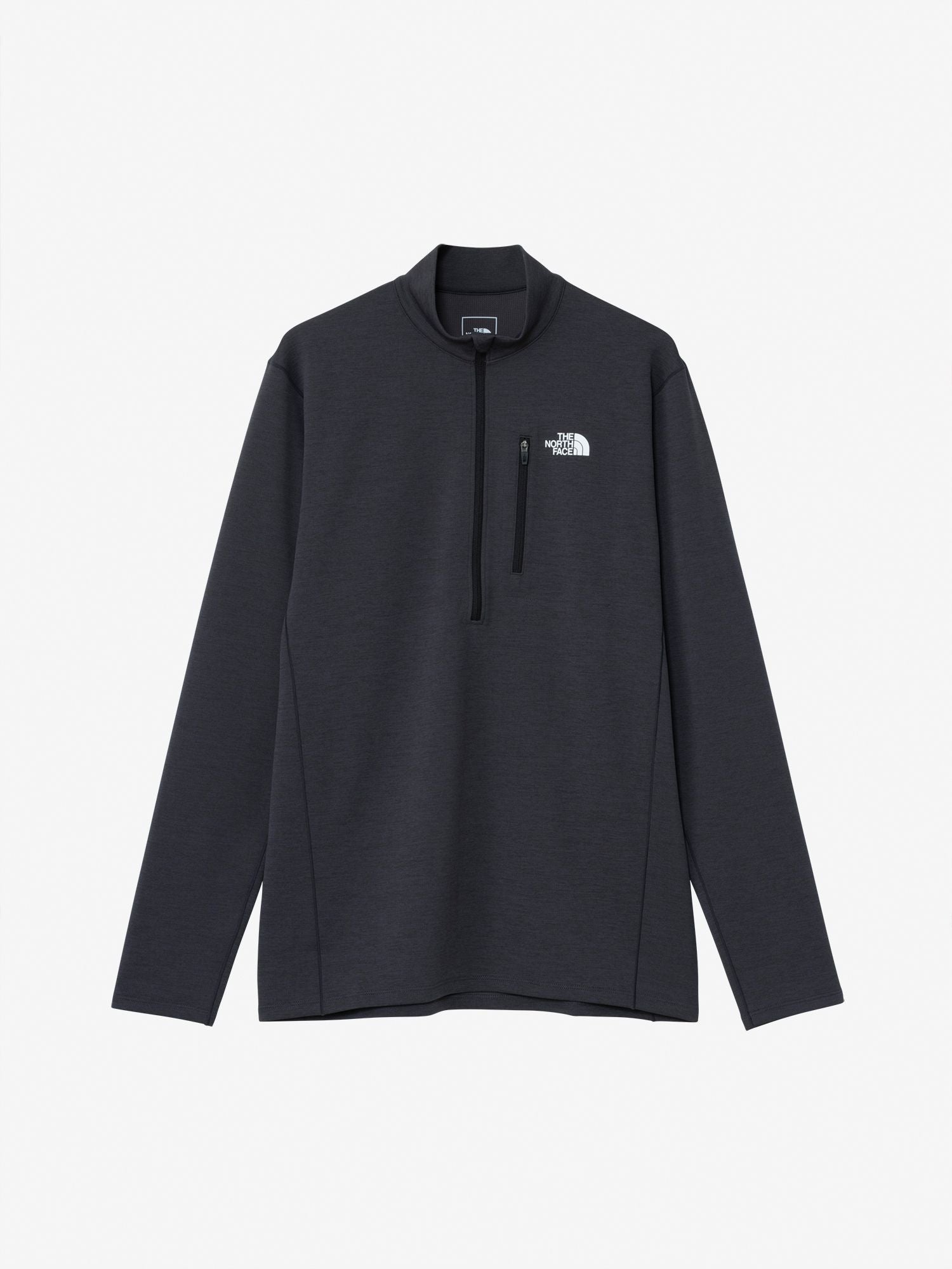 Long Sleeve QD Mid Zip Up (Men's) - Mix Charcoal