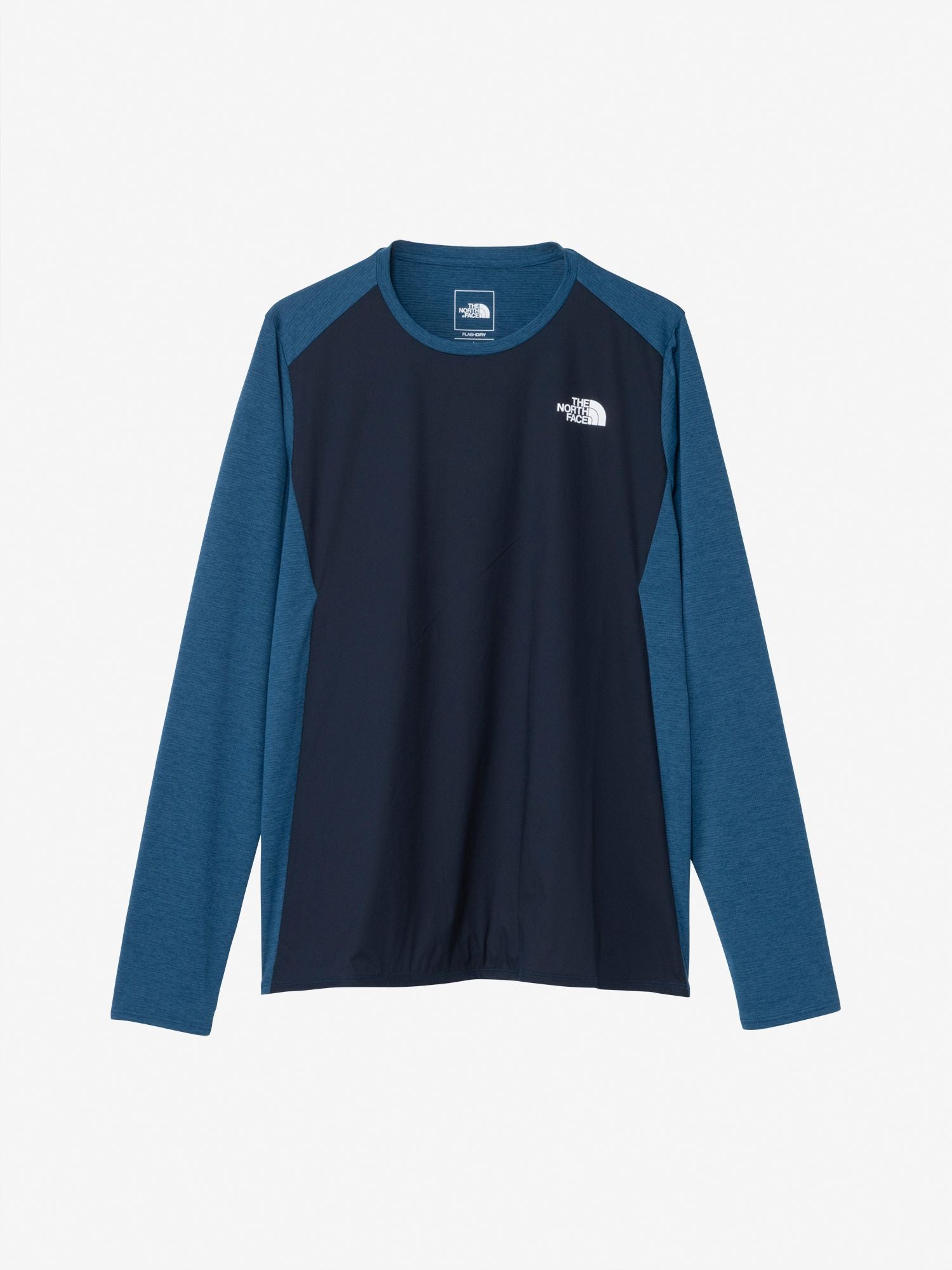 Long Sleeve Hybrid GTD Melange Crew (Women) - Mountain Blue
